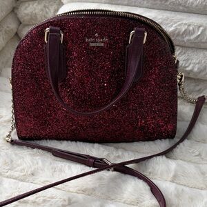 Kate Spade Sparkling Burgundy Satchel